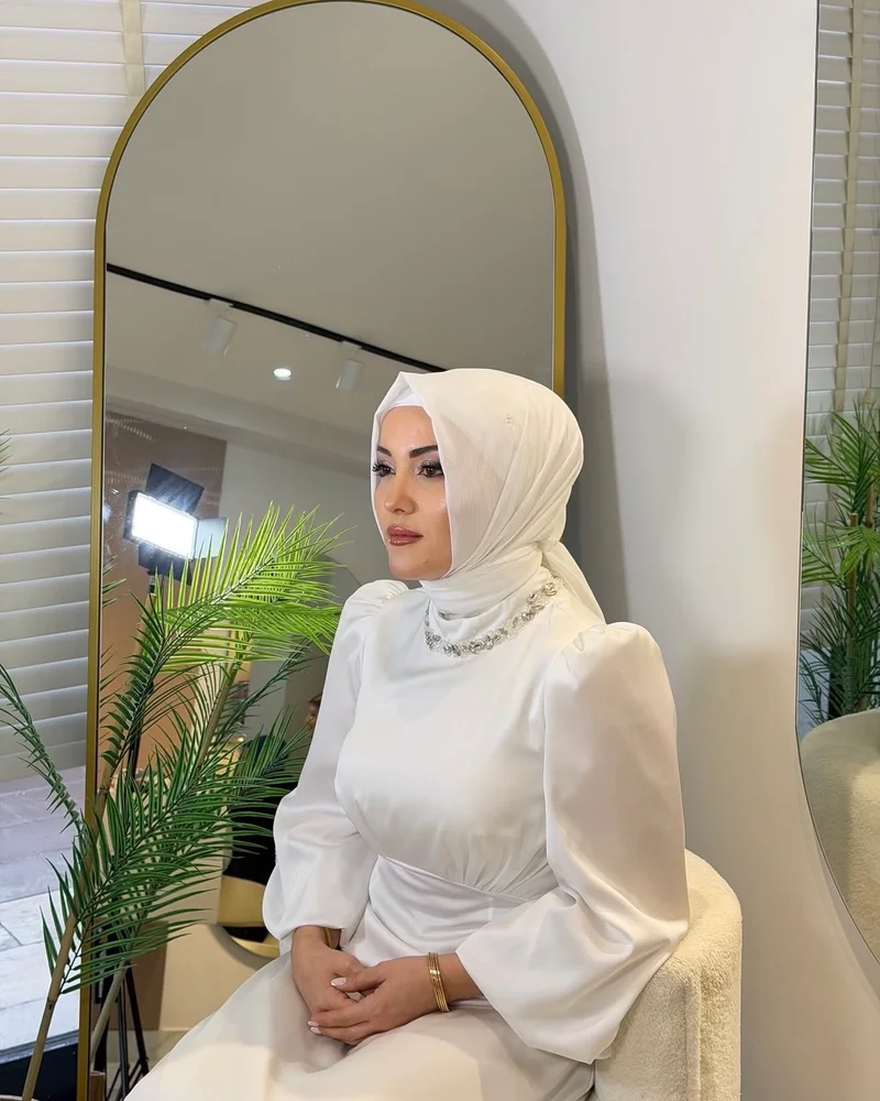 Tokat tesettür gelin başı gelin saçı — Hülya Hair & Beauty Studio Turhal
